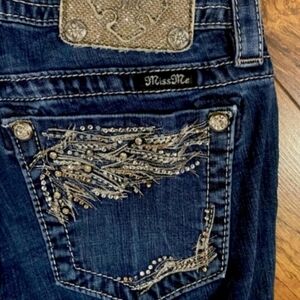 Gorgeous Miss Me Signature Slim Boot Jeans With Embellishments 28.5" Inseam